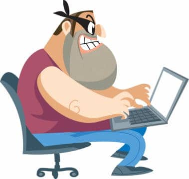 Illustration of social media identity theft