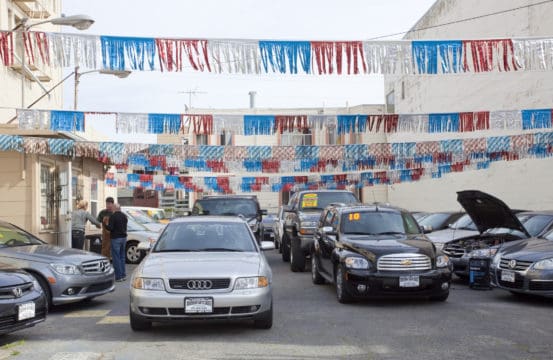 Buying a used car at a used car dealership