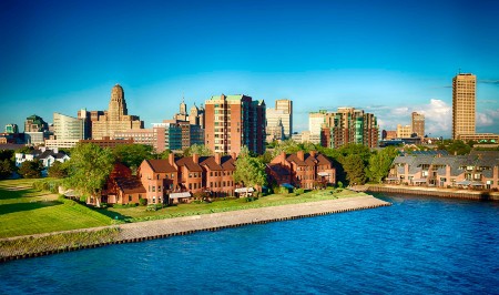 Buffalo, New York from the waterfront.