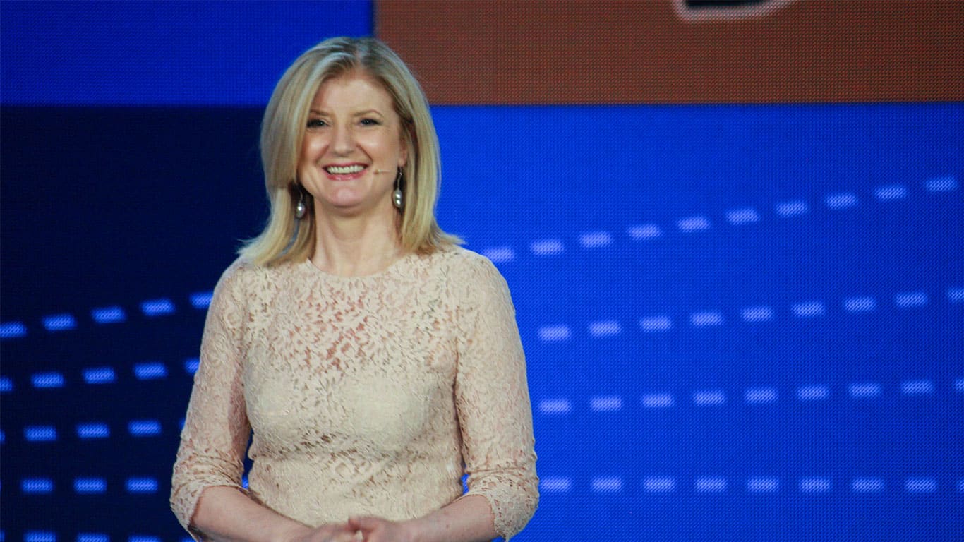 Arianna Huffington makes speech at Microsoft Convergence conference