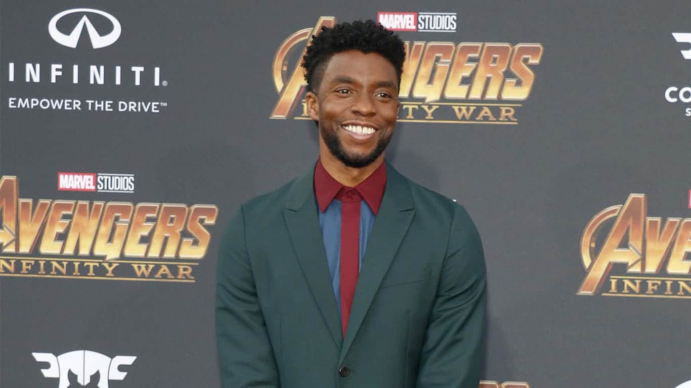 Chadwick Boseman at the premiere of Disney and Marvel's 'Avengers: Infinity War' held at the El Capitan Theatre