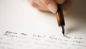 Writing letter to a friend