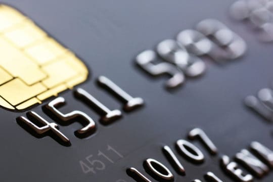 Credit card background, shallow DOF