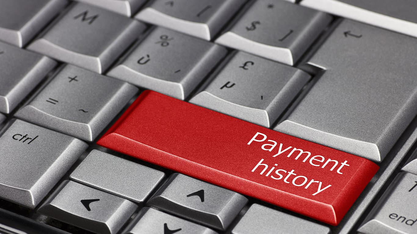 Offer alternate proof of payment history