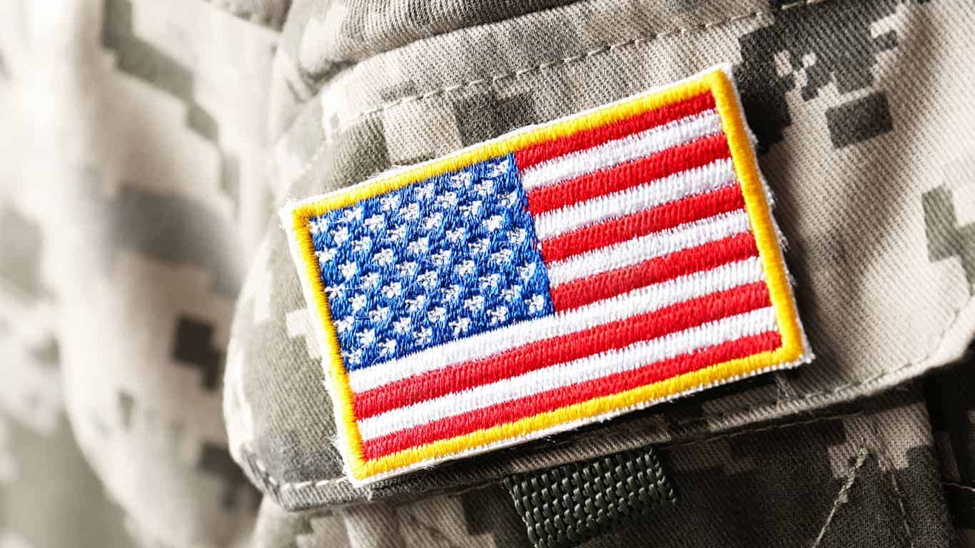 U.S. army uniform, closeup