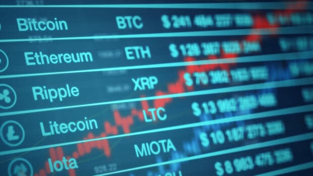 Image of cryptocurrency trading screen