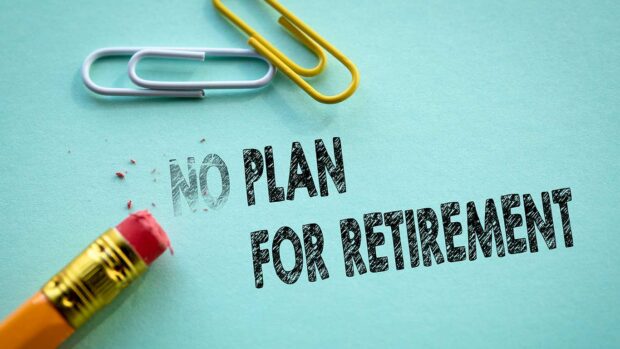 Making no in to plan for retirement by eraser