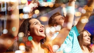 Party, holidays, celebration, nightlife and people concept