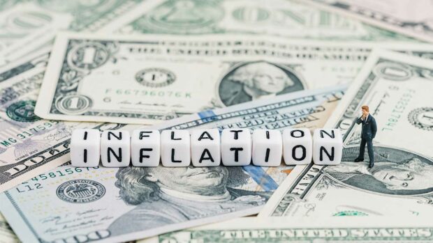 Inflation that money buys less than prior periods