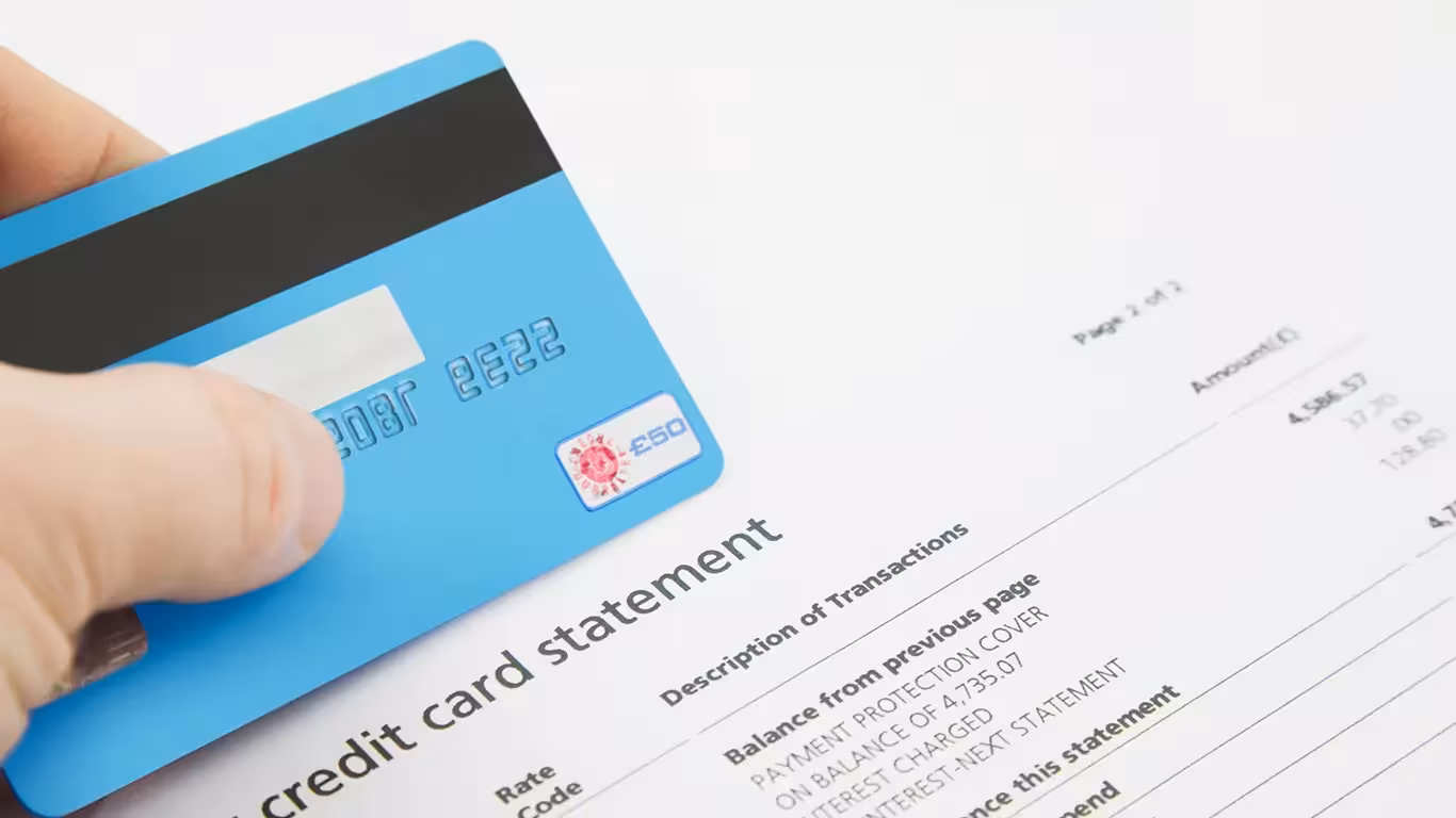 balance on my credit card