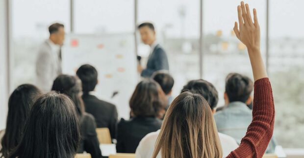 Group People Business Professional Meeting. Business Event Training